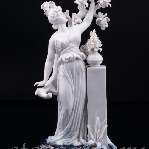 "Весна", девушка у дерева, Dressel, Kister & Co, Германия, нач. 20 в