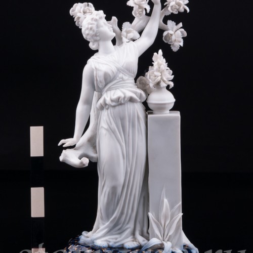 "Весна", девушка у дерева, Dressel, Kister & Co, Германия, нач. 20 в