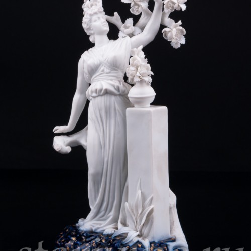 "Весна", девушка у дерева, Dressel, Kister & Co, Германия, нач. 20 в