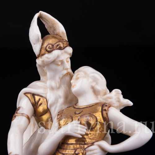 Статуэтка из фарфора Зигфрид и Брунгильда, миниатюра, Scheibe-Alsbach, Германия, нач. 20 в.