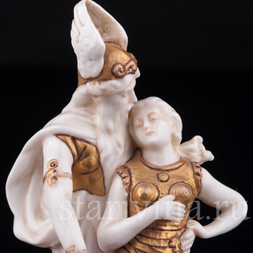 Статуэтка из фарфора Зигфрид и Брунгильда, миниатюра, Scheibe-Alsbach, Германия, нач. 20 в.