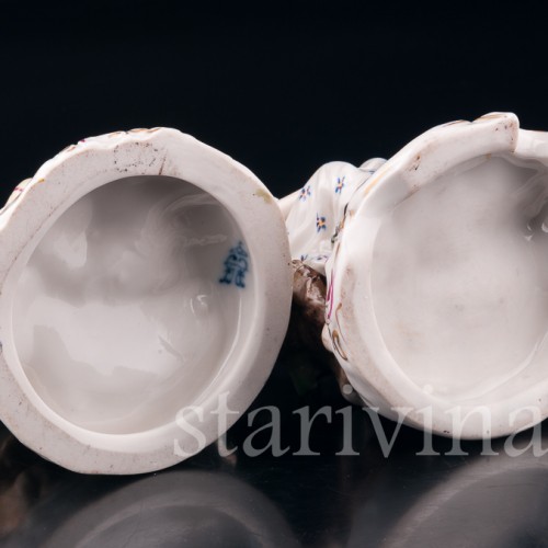 Пасторальная пара с козочкой, Volkstedt, Германия, до 1935 г