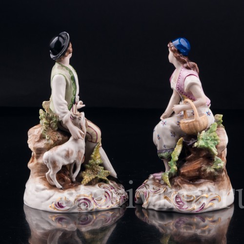 Пасторальная пара с козочкой, Volkstedt, Германия, до 1935 г