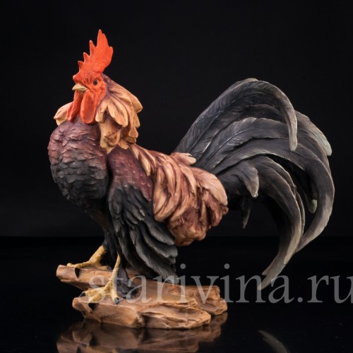 Фарфорвая статуэтка птицы Петух, Alka Kaiser, Германия, вт. пол. 20 в.
