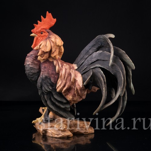 Фарфорвая статуэтка птицы Петух, Alka Kaiser, Германия, вт. пол. 20 в.