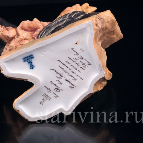 Фарфорвая статуэтка птицы Петух, Alka Kaiser, Германия, вт. пол. 20 в.