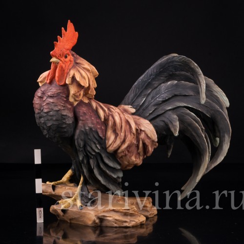 Фарфорвая статуэтка птицы Петух, Alka Kaiser, Германия, вт. пол. 20 в.
