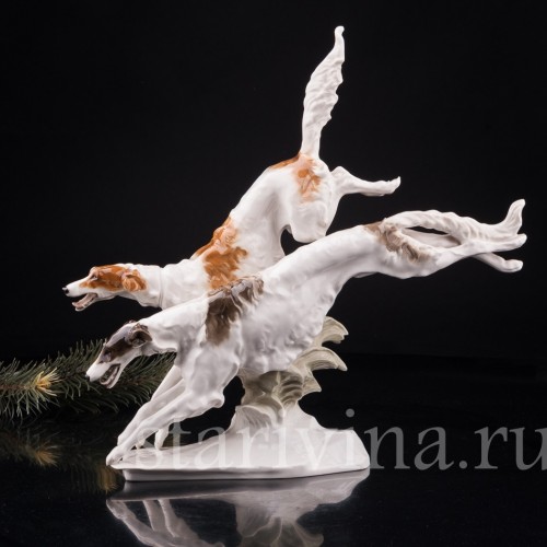 Бегущие борзые, Hutschenreuther, Германия, 1938-55 гг