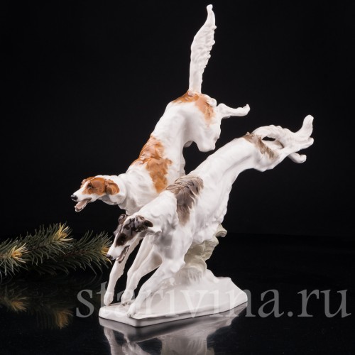 Бегущие борзые, Hutschenreuther, Германия, 1938-55 гг