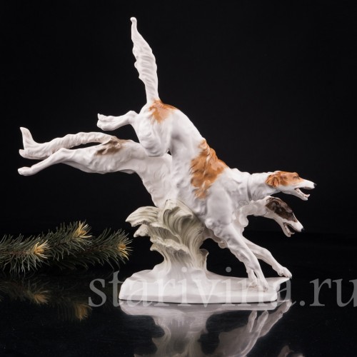 Бегущие борзые, Hutschenreuther, Германия, 1938-55 гг