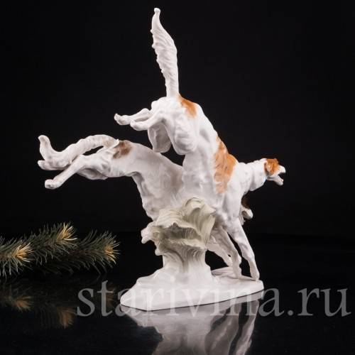 Бегущие борзые, Hutschenreuther, Германия, 1938-55 гг