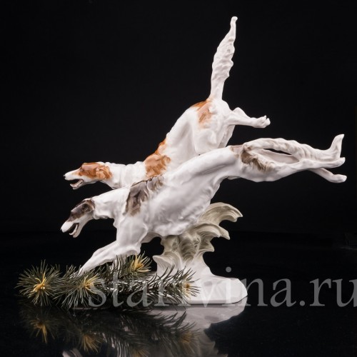 Бегущие борзые, Hutschenreuther, Германия, 1938-55 гг