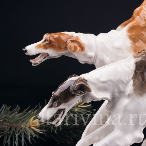 Бегущие борзые, Hutschenreuther, Германия, 1938-55 гг