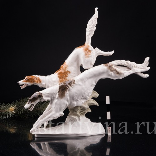 Бегущие борзые, Hutschenreuther, Германия, 1938-55 гг