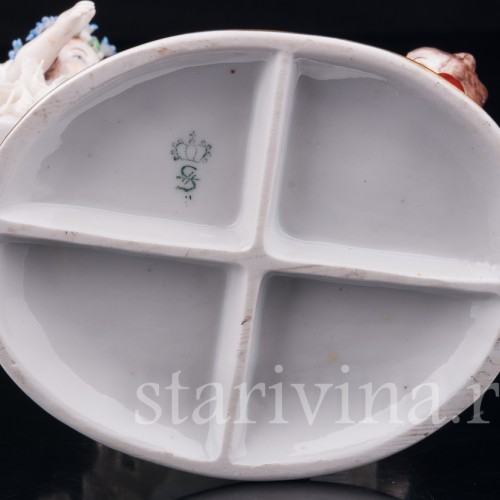 Играющие дети, кружевная, Sitzendorf, Германия, сер. 20 в