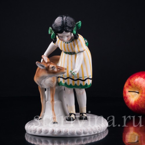 Девочка с ланью, Goebel, Германия, 1920-30 гг