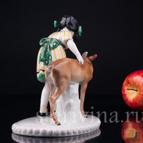 Девочка с ланью, Goebel, Германия, 1920-30 гг