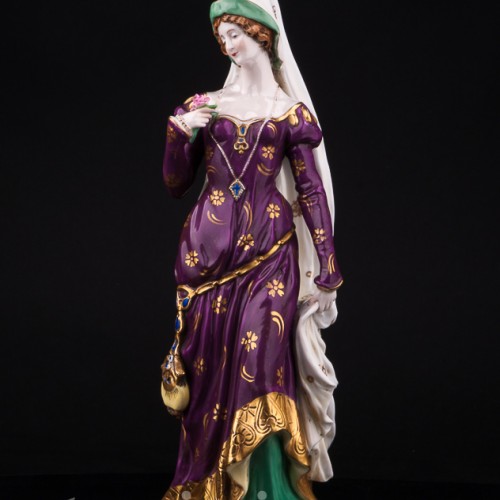 Дама в готическом костюме, Scheibe-Alsbach, Германия, пер. пол. 20 в