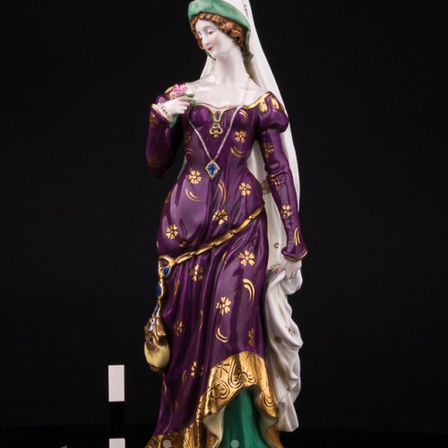 Дама в готическом костюме, Scheibe-Alsbach, Германия, пер. пол. 20 в