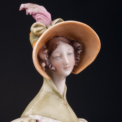 Девушка с цветком и платком, Giuseppe Cappe, Италия, 1960 гг