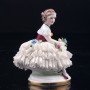 Девочка с цветами, кружевная миниатюра, E. A. Muller, Германия, кон. 19 - нач. 20 вв