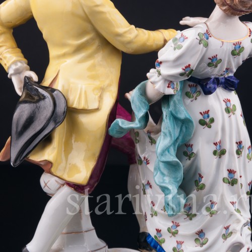 Статуэтка из фарфора Танцующая пара, Muller & Co, Германия, нач. 20 в.