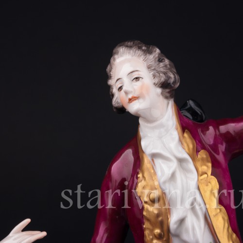 Фарфорвая статуэтка Пара на балу, Volkstedt, Германия, вт. пол. 20 в.