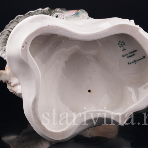 Статуэтка животного Горный козёл с ящерицей, Karl Ens, Германия, 1920-30 гг.