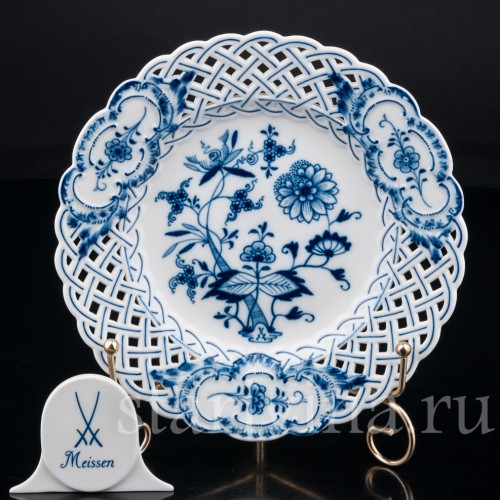 Тарелка с ажурным краем, Meissen, Германия, кон. 19 - нач. 20 вв