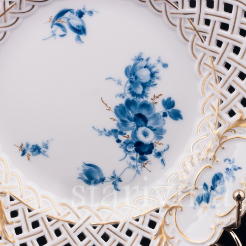 Тарелка Нежный букет, Meissen, Германия, 1962 г