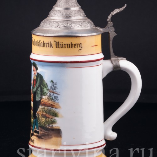 Старинная Кружка "Проводы" 1/2 л, Германия, нач. 20 в.