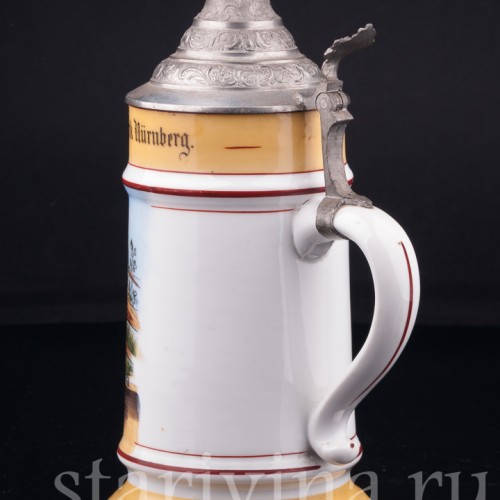 Старинная Кружка "Проводы" 1/2 л, Германия, нач. 20 в.