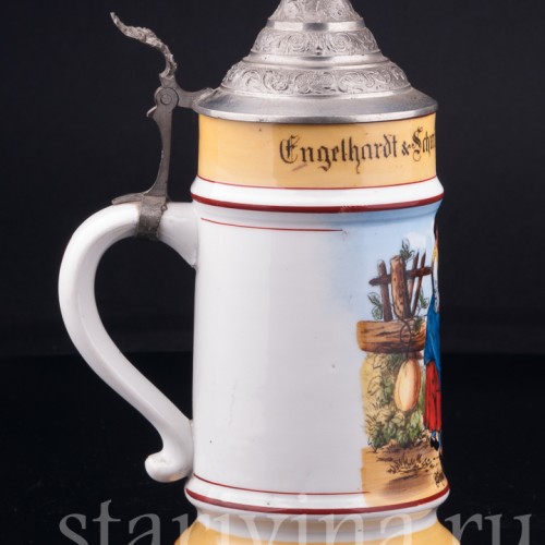 Старинная Кружка "Проводы" 1/2 л, Германия, нач. 20 в.