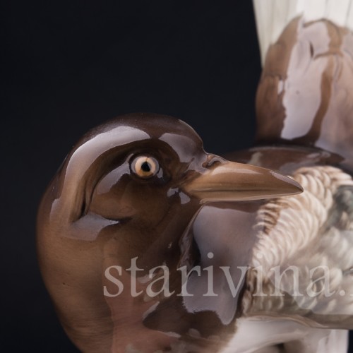 Фарфорвая статуэтка птицы Сорока, Hutschenreuther, Германия, 1955-69 гг.