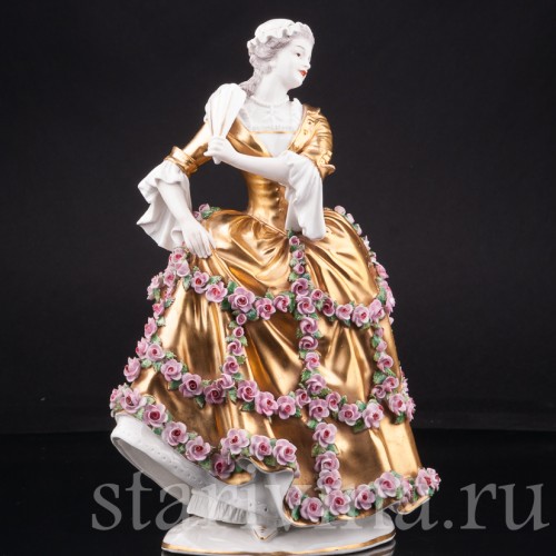Дама с веером, Sevres, Франция, нач. 20 в