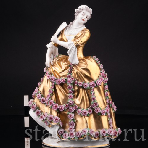 Дама с веером, Sevres, Франция, нач. 20 в