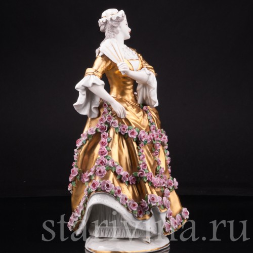 Дама с веером, Sevres, Франция, нач. 20 в