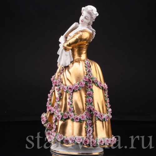 Дама с веером, Sevres, Франция, нач. 20 в