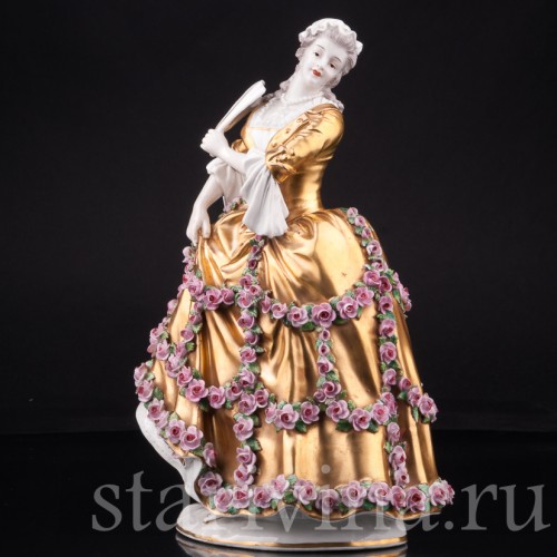 Дама с веером, Sevres, Франция, нач. 20 в