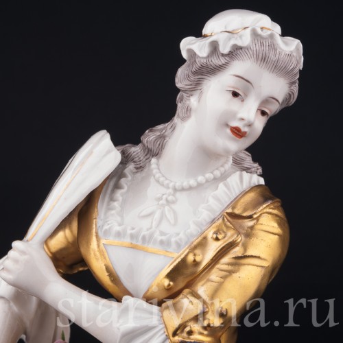 Дама с веером, Sevres, Франция, нач. 20 в