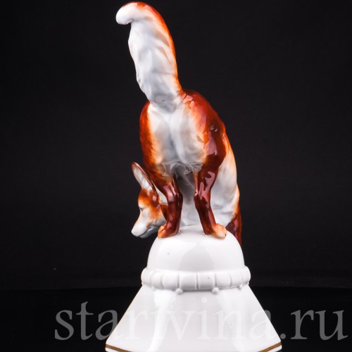 Фарфорвая статуэтка Лиса, Hertwig & Co, Германия, 1920-30 гг.