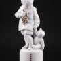 Фигурка из фарфора Мальчик с мишкой, Hertwig & Co, Германия, 1920-30 гг.