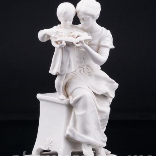 Старинная фарфоровая композиция "Первая книга", Scheibe-Alsbach, Германия, нач. 20 в.