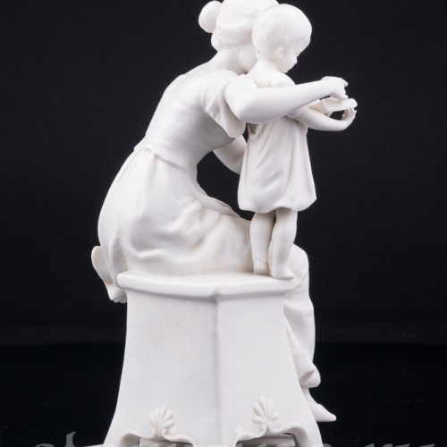 Старинная фарфоровая композиция "Первая книга", Scheibe-Alsbach, Германия, нач. 20 в.