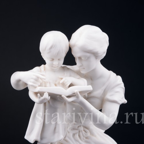 Старинная фарфоровая композиция "Первая книга", Scheibe-Alsbach, Германия, нач. 20 в.