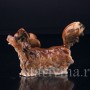 Фарфорвая статуэтка Собака Длинношерстная такса, Германия, нач. 20 в.