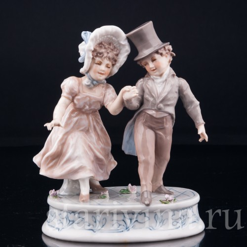 Влюбленные на прогулке, Karl Ens, Германия, кон. 19 - нач. 20 вв