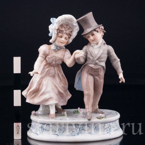 Влюбленные на прогулке, Karl Ens, Германия, кон. 19 - нач. 20 вв