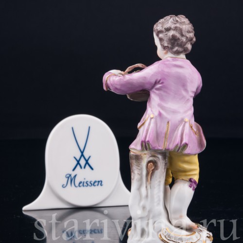 Мальчик с корзиной цветов, Meissen, Германия, 1965 г