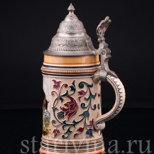 Кружка трубач из Зекингена, 1/2 л, Reinhold Merkelbach, Германия, 1880-1900 гг